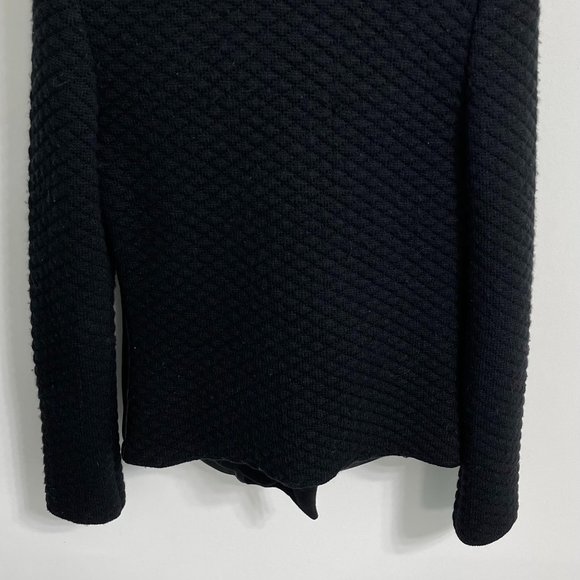 Mackage - Wool and Leather Jacket with Quilted Knit Sleeves - Size S - Picture 5 of 9